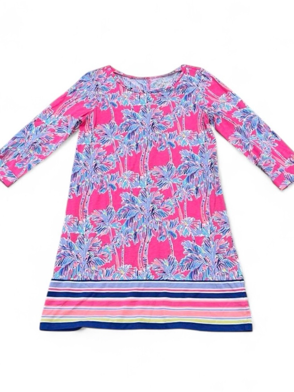 Lilly Pulitzer Linden Dress – Nice Stems Size Medium Pima Cotton Coastal Beach